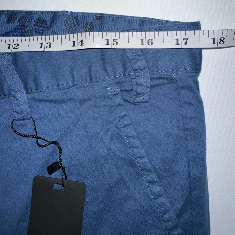 Galileo Regular Fit Chino Pants Blue Size 50 New With Tags Waist 35 - Picture 4 of 7